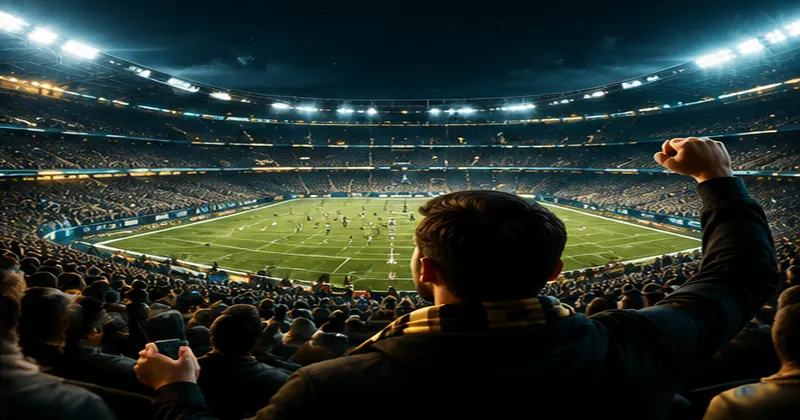 Fußballstadion als Symbol für Sportwetten